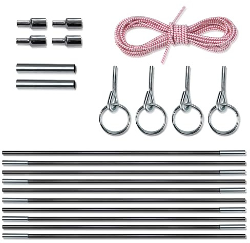 your GEAR FRP 11 mm - Fiberglas Zeltstangen Reparatur Set Zeltgestänge Ersatzgestänge Stangen Endhülse Endstücke Gummi