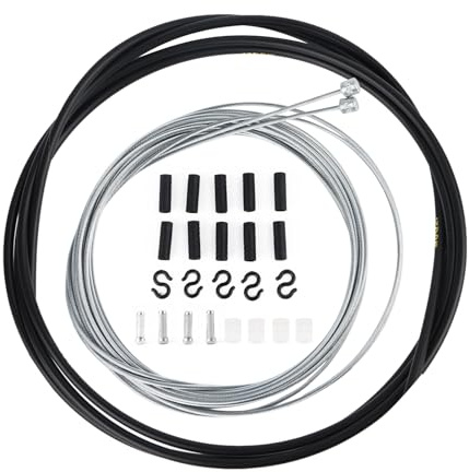 Schaltzug Fahrrad, Fahrrad Schaltseil Set, Universa Fahrradteile Bremszug Fahrrad Seilzug Mit 2m Außenhülle Endhülse Bremskabel Gehäuse Kit Für Berg Und Rennrad (Schaltzug Set)