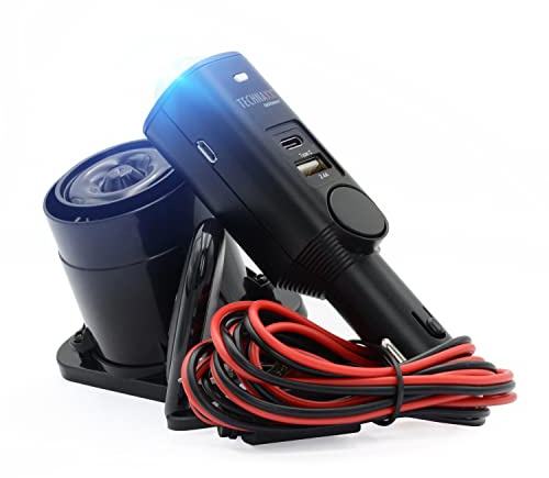 Technaxx Autoalarm mit PIR-Sensor & 105 dB Sirene TX-168 – Alarmanlage für Auto, Wohnmobil, Boot & Haus – 7 Tage Akku, USB, Paniktaste, Fernbedienung & Einfache Installation