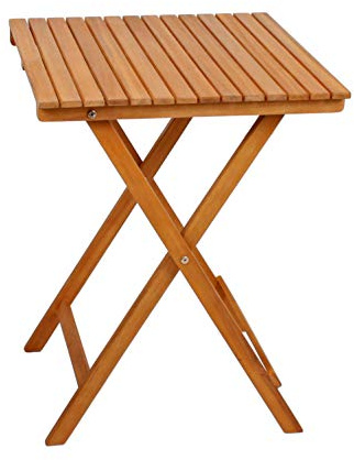 Spetebo Balkontisch aus Akazienholz 72x55x55 cm Klapptisch Gartentisch | Klapptisch, Biergarten Bistrotisch, Gartentisch