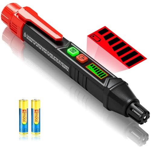 Gasmelder Haus und Gasmelder Wohnmobil – Gaswarner Wohnmobil erkennt Methan, Propan und mehr (inkl. 2 Batterien, Aufbewahrungstasche, deutsche Anleitung) YOJOCK- Rot