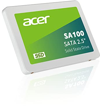 Acer SA100 960GB SATA III 2,5 SSD bis zu 560 MB/s Lesen - PC Internes Solid State Drive für Laptop & Desktop-PC – Schnell, Leise, Stoßfest