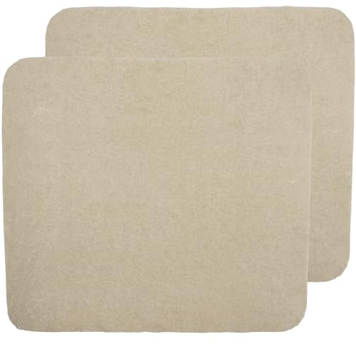 Meyco Baby Wickelauflagenbezug Frottee - 2er Pack - 85x75cm - Spannbetttuch Wickelunterlage - 80% Baumwolle - Oeko Tex zertifiziert - weich & hautfreundlich - waschmaschinenfest - Sand
