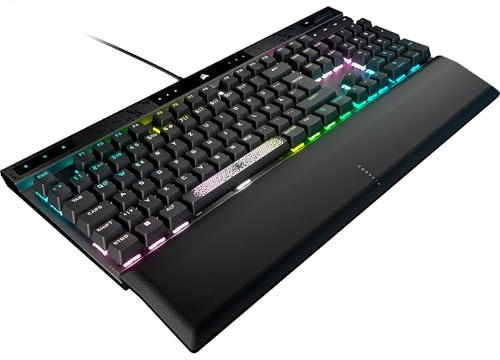 CORSAIR K70 MAX RGB Magnetisch-Mechanische Kabelgebundene Gaming-Tastatur - MGX Einstellbare Schalter, SOCD und Rapid Trigger, PBT Double-Shot-Tastenkappen, Schalldämpfung, 8000Hz, QWERTZ DE - Grau