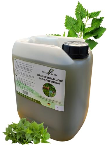 GreenPanda Brennesselsud-Konzentrat - Premium Brennesseljauche 5L - Brennnesselsud Bio-Dünger flüssig - Handgemacht in Deutschland