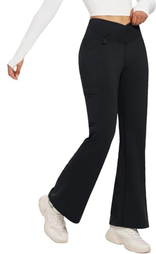 baleaf Regular Thermoleggings Damen Winter Outdoorhose Schwarz M