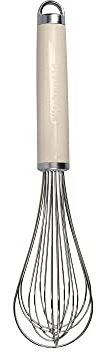 KitchenAid Schneebesen, manueller Schaumschläger aus Edelstahl – Almond Creme