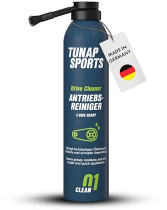 TUNAP SPORTS Antriebsreiniger - 300 ml | Perfekte Reinigung von Kette und Ritzel am Rad mit Pinselbürste gegen Fingerverschmieren | Schnelle und einfache Anwendung | E-Bike Ready | Made in Germany