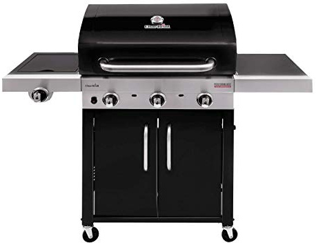 Char-Broil Gasgrill Performance 340 B - 3 Brenner, TRU-Infrared Technology, 2 Türen & 4 Lenkrollen - Ideal für draußen, Garten, Terrasse