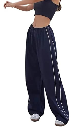 Jogginghose Damen Sporthosen Lange Yoga Hosen Loose Casual Jogginghose Loose Fit Elastischer Bund Freizeithosen Hohe Trainingsanzug High Waist mittaschen Hosen