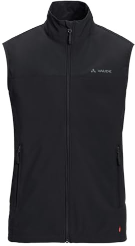 VAUDE Men's Hurricane Vest III, 100 % winddicht, atmungsaktiv und wasserabweisend, black, L