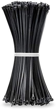Beshine Kabelbinder 200mm x 3.6mm 500 Stück, Nylon, UV-Beständig - Schwarz