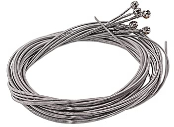 Alnicov 5 Saiten Bass Steel Saiten Ø 0,1-0,3cm für 5 Saiten Bass Gitarre