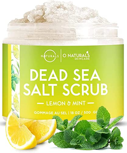 Ultra Körperpeeling Body Scrub Lemon Mint 510g - Natürliches Körperpeeling mit Totem Meer Salz - Feuchtigkeitspflege - Peeling Körper für alle Hauttypen von ONaturals
