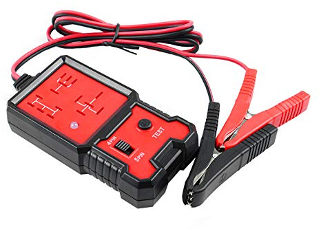 RUIZHI Auto Relais Tester 12V Autobatterie Checker Relais Diagnosegerät Werkzeug mit Clips Relay Tester für Boot Motorrad
