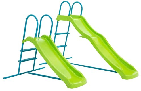 TP Toys Wachsende Rutsche – erweiterbar 1,2 m bis 1,8 m, Kinderalt 18 Monate bis 10 Jahre, langlebiger Kunststoff- und Metalldesign, einfache Montage