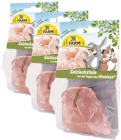 JR Farm Himalaya-Salzleckstein 80g (Packung mit 3)