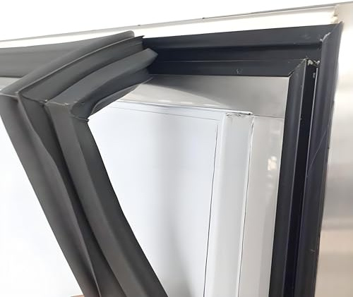 NBEST Universal Türdichtung Magnetdichtung Gummidichtung Dichtung Kühlschrankdichtung Zum Einschrauben in Gefrierschrank Kühlschrank,Schwarz
