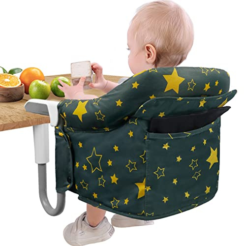 Teglu Tischsitz Faltbar Babysitz, Hochstuhl baby Faltbar Kinderstuhl mit Transportbeutel/Sicherheitsgurt für zu Hause und Reisen, C2102(6 bis 36 Monate,15 KG)