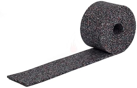 notlok Safety Work - Anti-Rutsch-Matte für Transport [ 5M x 125mm x 8mm ] | Bautenschutzmatte auf Rolle | Terrassenpads Rolle, Gummimatte Waschmaschine, Gummigranulat, Bautenschutzmatte