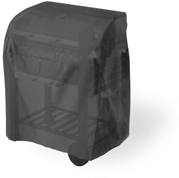 tepro Universal Abdeckhaube für Grillwagen, Klein, Wetterfest, Wasserabweisend, mit UV-Schutz, aus strapazierfähigem Polyethylen, Maße ca. 104,1 x 48,3 x 101,6 cm, Schwarz