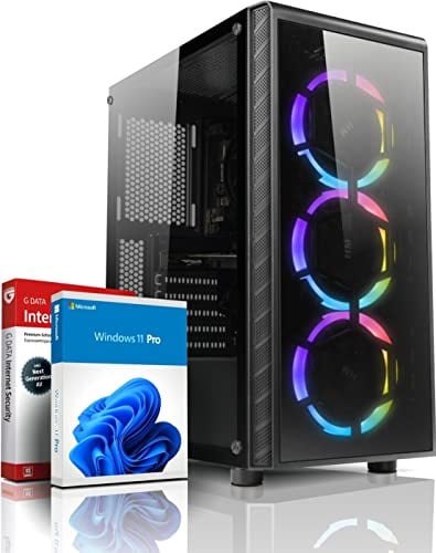 shinobee Gaming PC AMD Ryzen 5 3500 6 Kerne 4.10GHz - Geforce RTX 3050 6GB - Windows 11-16 GB DDR4-512 GB NVME SSD - WLAN - Gamer PC Computer Gaming Rechner - #8097