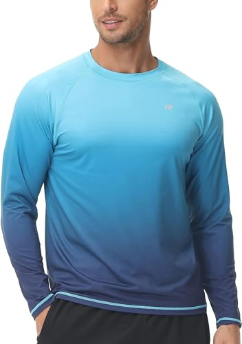 YuKaiChen Rashguard Herren Schwimmshirt Schnelltrocknend Atmungsaktiv Bade-T-Shirt mit kurzen Ärmeln Rashguards Wassersport für Männer