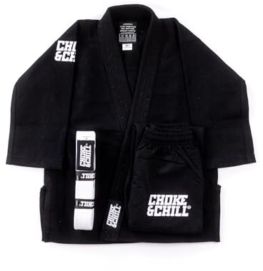 Choke&Chill Brazilian Jiu Jitsu Kinder Einsteiger Anzug (M3 (150cm))