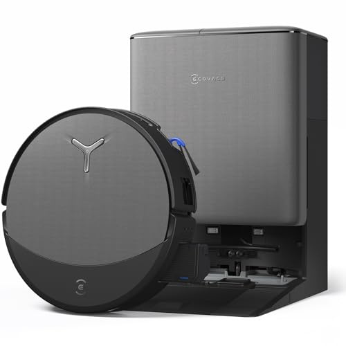 ECOVACS T90 PRO Omni Saugroboter mit Wischfunktion 30.000 Pa, PowerBoost | Roboterstaubsauger, OZMO ROLLER 3.0 mit TruEdge, Triple Lift, automatische Dosierung der Reinigungslösung, AIVI 3D, Schwarz