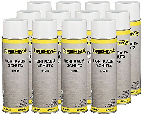 BREHMA 12x Hohlraumschutz Hohlraumversiegelung Spray 500ml Wachs