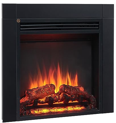 FLAMME Innsbruck Kamineinsatz, geeignet für individuelle Medienwand oder Kaminsims, 60 cm - 90 cm