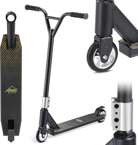 SPORTANA® Stunt Scooter für Kinder & Erwachsene Kick Scooter ABEC 9 360° Lenker 100mm PU Räder Freestyle Trick Roller Kugellager Grip-Deck Cityroller
