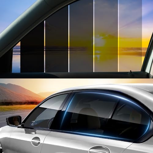 Vepagoo Tönungsfolie Auto, Scheibentönungsfolie Auto, 15% VLT - Länge: 305CM, Breite: 50CM, blockiert UV-/IR-Strahlen, Hitze und Blendung - Kratzfeste Autofensterfolie Heat & Glare