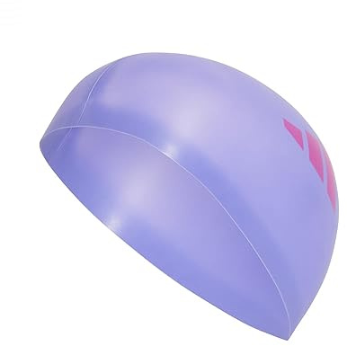 Adidas Unisex Adidas Badekappe mit 3 Streifen, Violett Fusion/Pink Fusion, Einheitsgröße