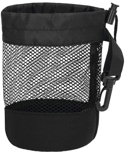 Yardwe Golfball Mesh Tasche Aus Nylon Mit Taillengurt Und Federclip Atmungsaktive Golfballtasche Für Training Outdoor Sport Und Golfball Aufbewahrung Leicht Waschbar 6.50X5.51X5.51In