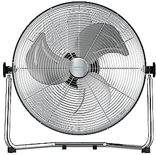 Cecotec Industrie-Ventilator EnergySilence 4300 Pro, 110 W, 3 Metallklingen 18" (45 cm), 3 Geschwindigkeiten, Kupfermotor, Einstellbare Neigung, Verchromte Oberfläche