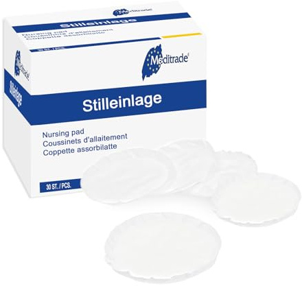 Unsichtbare atmungsaktive Stilleinlagen, ultradünn mit hoher Saugfähigkeit, Muttermilch absorbierende Stillpads, 30 Stück, angenehm zu tragen, mit Auslaufschutz und lang anhaltender Trockenheit
