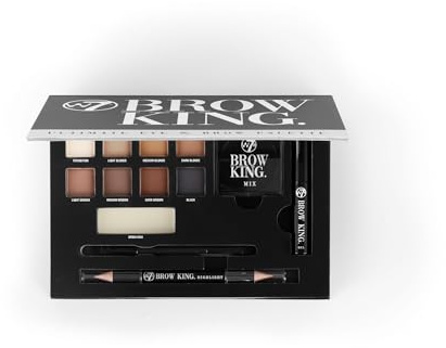 W7 Brow King Ultimatives Augenbrauen-Set – Form, Definitions und Pflege – Professionelles Make-up Set