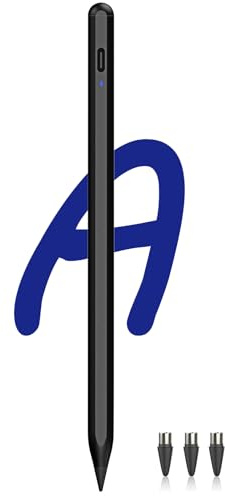 Stylus Stift für A11+/A9+ Tablet Power-Display Android Tablet Stift POM Feder Stift Type-C Schnellladung Stylus Pen Kompatibel mit Switch 2/Samsung Tab A11/A9/iPhone 17-6/Phones und -Tablets (Schwarz)