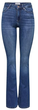 ONLY Damen Onlblush Mid Flared Dnm Tai021 Noos Jeans