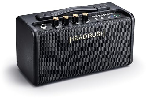 HeadRush FRFR-GO - 30W Verstärker für elektrische und Bassgitarren mit dualen 3 Lautsprechern, Bluetooth und Akku für Multi-FX/Amp Modeling Pedale