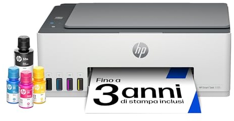 HP Smart Tank 5105 3-in-1 Multifunktionsdrucker (WLAN; Mobiles Drucken) – 3 Jahre Tinte inklusive, 3 Jahre Garantie, großer Tintentank, hohe Reichweite, Drucken in hoher Qualität