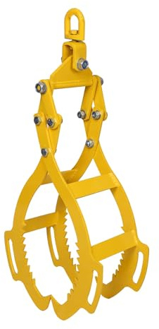Wiltec Forstzange für Baumstämme bis 600 mm, 800 kg Zugkraft, Holzzange Hebezange Packzange mit 4 Klemmdornen