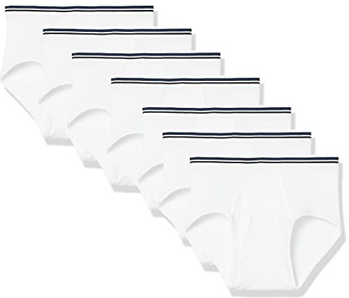 Amazon Essentials Herren Unterhosen aus Baumwolle, Atmungsaktiv, Ohne Etikett, Mehrfachpacks