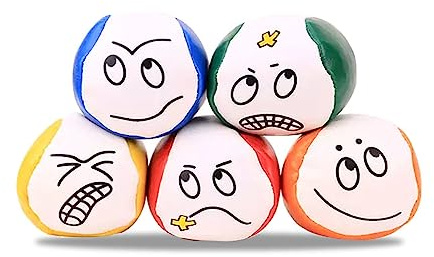 DYOUen Jonglierbälle für Anfänger 5 Stück Jonglierball Set Jonglierbälle Kinder für Drinnen und Draußen (5)