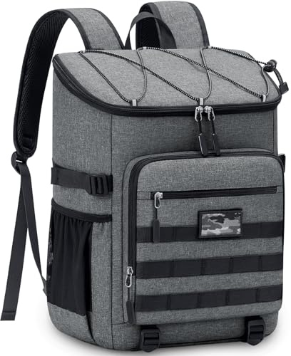 NEWHEY Kühlrucksack 30L Wasserdichtes Isolierter Kühltasche Große Kapazität Thermo Picknickrucksack Leichte Kühltasche Auslaufsicheres für Outdoor Arbeit Camping Strand Wandern