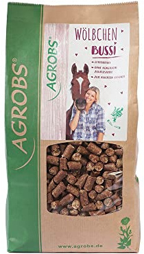 Agrobs Wölbchen Bussi | 1,5 kg | Ergänzungsfuttermittel für Pferde | Getreidefreier Belohnungssnack