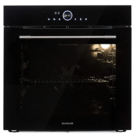 Klarstein Backofen, Einbau-Backofen mit 11 Modi, Einbaugerät mit Stecker, Einbaubackofen Auftau & Grill-Funktion, 73L Ofen App-Control & Drehschalter, in Schwarz