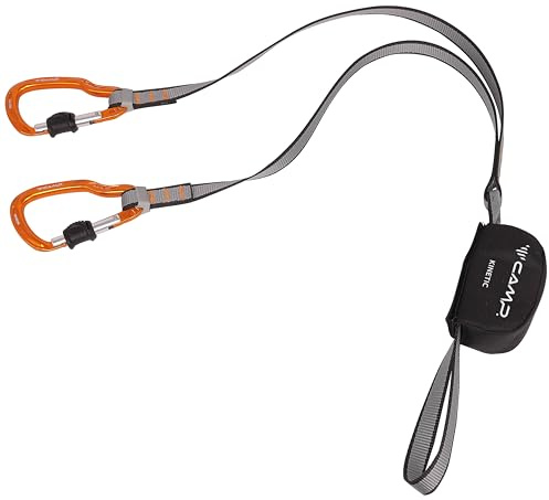 C.A.M.P. Unisex-Adult Kinetic - Klettersteigset, Grau/Schwarz/Orange, Einheitsgröße EU