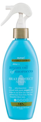 OGX AOM HT PROT SPRAY 177ML EU | Pflegendes Hitzeschutzspray mit Arganöl für trockenes, strapaziertes Haar